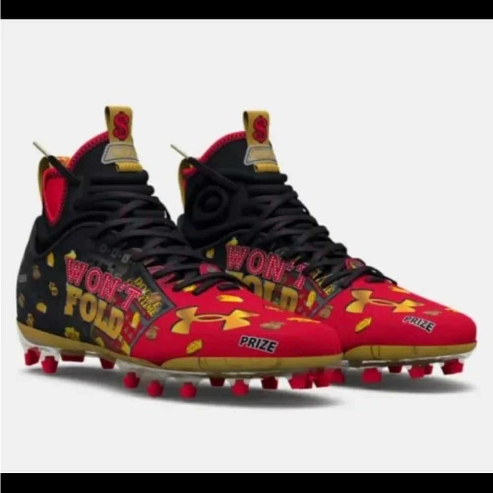 Mens Under Armour football cleats size 12